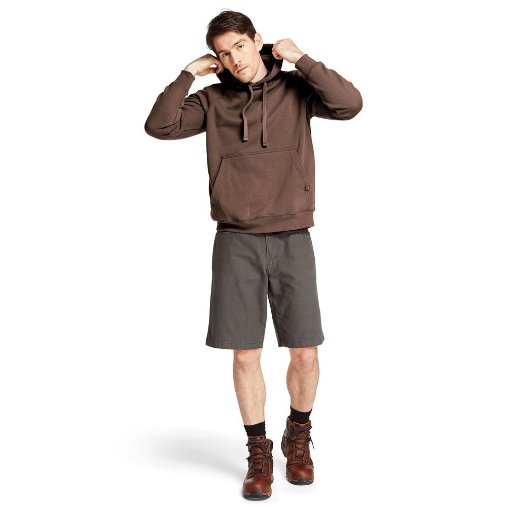 Timberland Mens Sweatshirts PRO® Big & Tall Hood Honcho Sport Hoodie - Dark Brown - India RM1359627